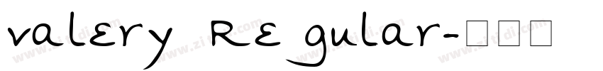 valery Regular字体转换
